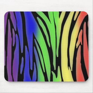 Rainbow Animal Print Mousepad Muismat