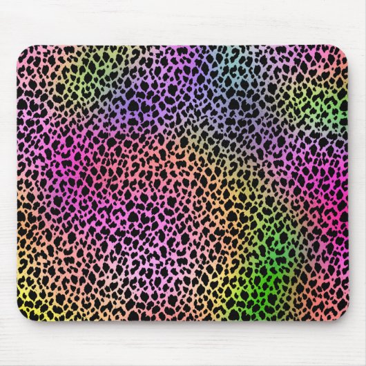 Rainbow Animal Print Muismat (Voorkant)