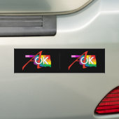 Rainbow AOK Bumpersticker! Bumpersticker (Op auto)