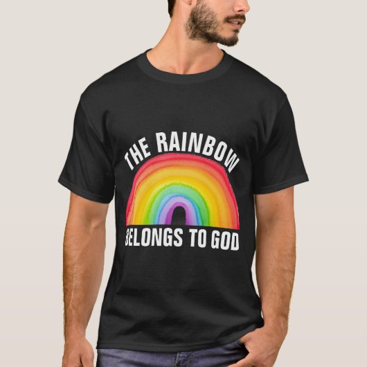 RAINBOW APPARTIENT À DIEU, T-shirts CHRÉTIENS (Devant)