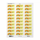 RAINBOW APPARTIENT AUX ÉTIQUETTES D'ADRESSE DE DIE (Feuille entière)