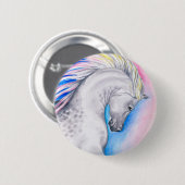 Rainbow Arabian Ronde Button 5,7 Cm (Voorkant /achterkant)