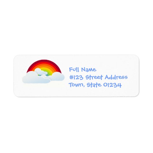 Rainbow Arch Mailing Labels (Voorkant)