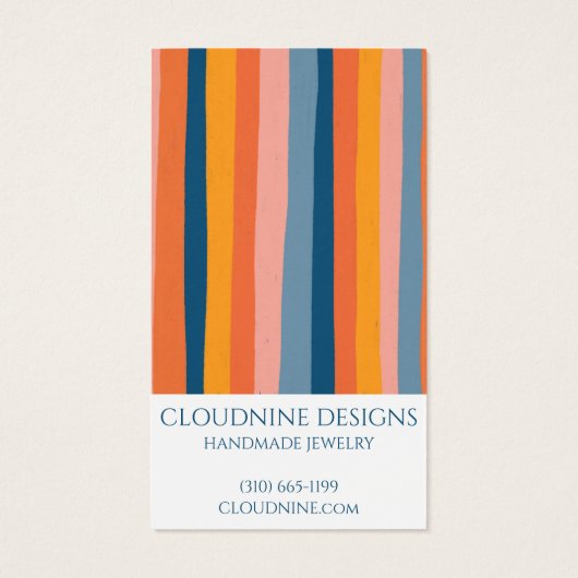 Rainbow Arch Oorbel Ketting Sieraden Display Kaart (Achterkant)