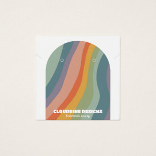 Rainbow Arch Oorbel Ketting Sieraden Display Kaart