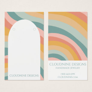 Rainbow Arch Oorbel Ketting Sieraden Display Kaart