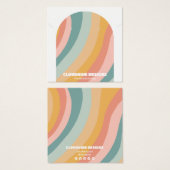 Rainbow Arch Oorbel Ketting Sieraden Display Kaart (Voorkant /achterkant)