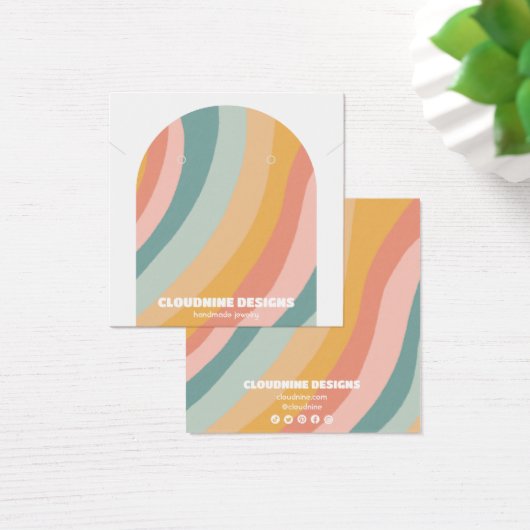 Rainbow Arch Oorbel Ketting Sieraden Display Kaart (Bureau)