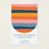 Rainbow Arch Oorbel Ketting Sieraden Display Kaart (Achterkant)