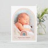 Rainbow Arch Photo Faire-part de naissance (Debout devant)