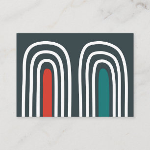Rainbow art abstract ontwerp visitekaartje