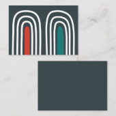 Rainbow art abstract ontwerp visitekaartje (Voorkant / Achterkant)