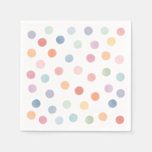 Rainbow Art Birthday Party Servet