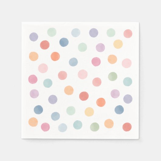 Rainbow Art Birthday Party Servet (Voorkant)