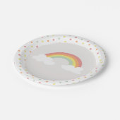Rainbow art polkadot Wegwerp Party Papier Bord (Gekanteld)