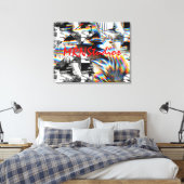 Rainbow Assault Canvas afdrukken (Insitu (Slaapkamer))