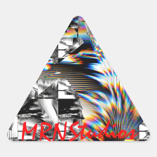 Rainbow Assault Driehoek Sticker (Voorkant)