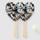 Rainbow Assault Hand Fan Handwaaier (Voorkant en achterkant)