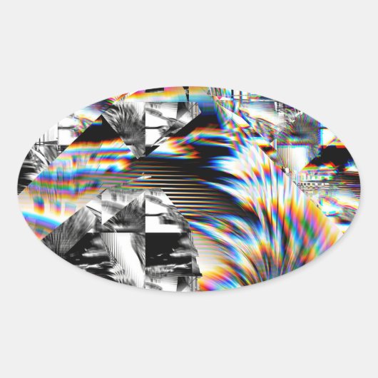 Rainbow Assault Ovale Sticker (Voorkant)