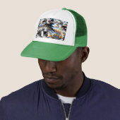 Rainbow Assault Trucker Hat Pet (In situ)