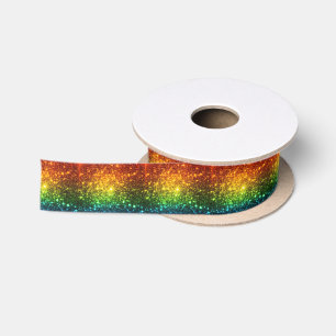 Rainbow Astral Glitter Alleen liefde is echt Lint