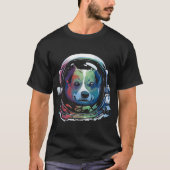 Rainbow Astronaut Dog T-shirt (Voorkant)