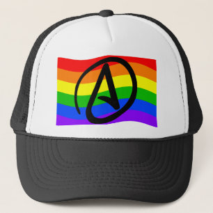 Rainbow Atheïst Flag Trucker Pet