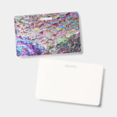 Rainbow Aura Crystals Badge (Voor- en achterkant)