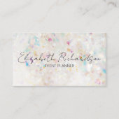 Rainbow Aura Quartz Crystal Modern Chique Elegant Visitekaartje (Voorkant)