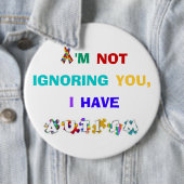 Rainbow Autism Awareness Button (In situ)