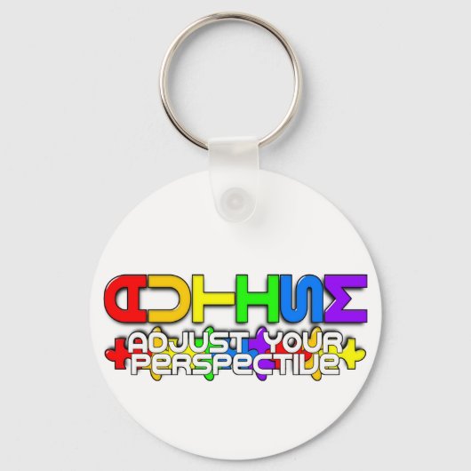 Rainbow Autisme Puzzle Sleutelhanger (Voorkant)