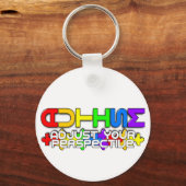 Rainbow Autisme Puzzle Sleutelhanger (Voorkant)