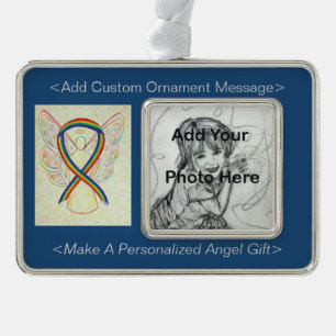 Rainbow Awareness Angel Ornament personaliseren