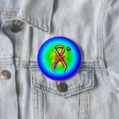 Rainbow Awareness Lint met Vlinder Ronde Button 7,6 Cm (In situ)