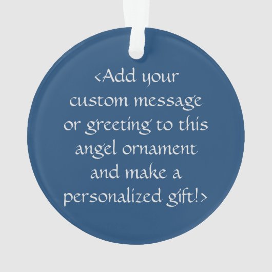 Rainbow Awareness Ribbon Angel Gepersonaliseerd Or Ornament (achterkant)