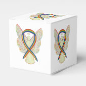 Rainbow Awareness Ribbon Angel Party Favor Box Bedankdoosjes (Voorkant Zijde)