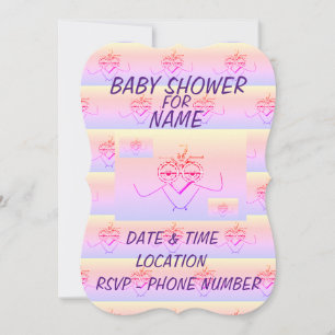Rainbow Baby Baby Bird Colorful Baby shower Kaart