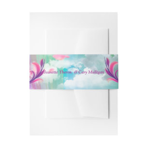 Rainbow Baby Butterfly Fairy Baby shower Uitnodigingen Wikkel