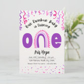 Rainbow Baby Invitation d'anniversaire (Debout devant)