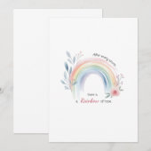 Rainbow Baby Miracle Kaart (Voorkant / Achterkant)