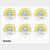 Rainbow Baby Newborn Cloud Yellow Heart Sticker (Vel)