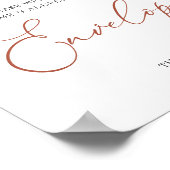 Rainbow Baby shower Adres Envelopteken Poster (Hoek)