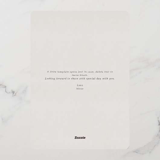 Rainbow Baby shower Blue Green Boy Silver Folie Uitnodiging (Achterkant)