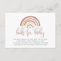 Rainbow Baby shower Books for Baby Enclosure Kaart