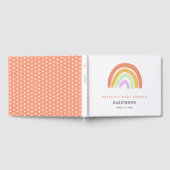 Rainbow Baby shower Cute Custom Personated Gastenboek (Volledig)