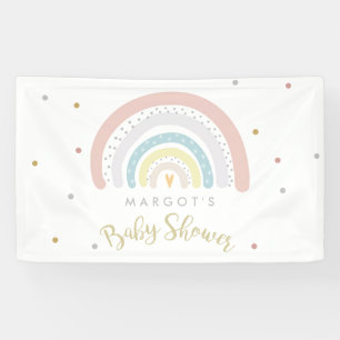 Rainbow Baby shower Gender Neutral Rainbow Welcome Spandoek