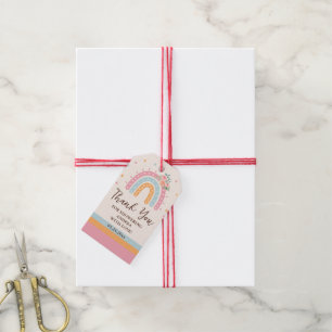Rainbow Baby shower Roze Cadeaulabel