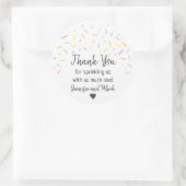 Rainbow Baby Sprinkle Bedankt Ronde Sticker (Tas)