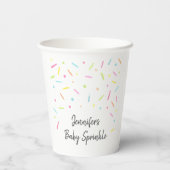 Rainbow Baby Sprinkle Papieren Bekers (Achterkant)