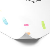 Rainbow Baby Sprinkle Welkom Poster (Hoek)